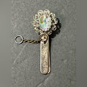 Kings Key Finder Los Angeles Key Ring Clip unique Faux Stone Vintage